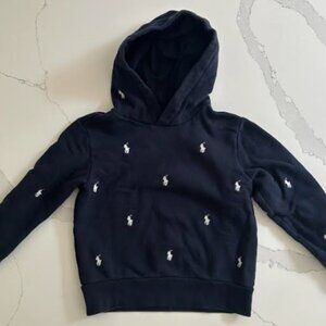 Boys size 8 Ralph Lauren Polo hoodie Navy